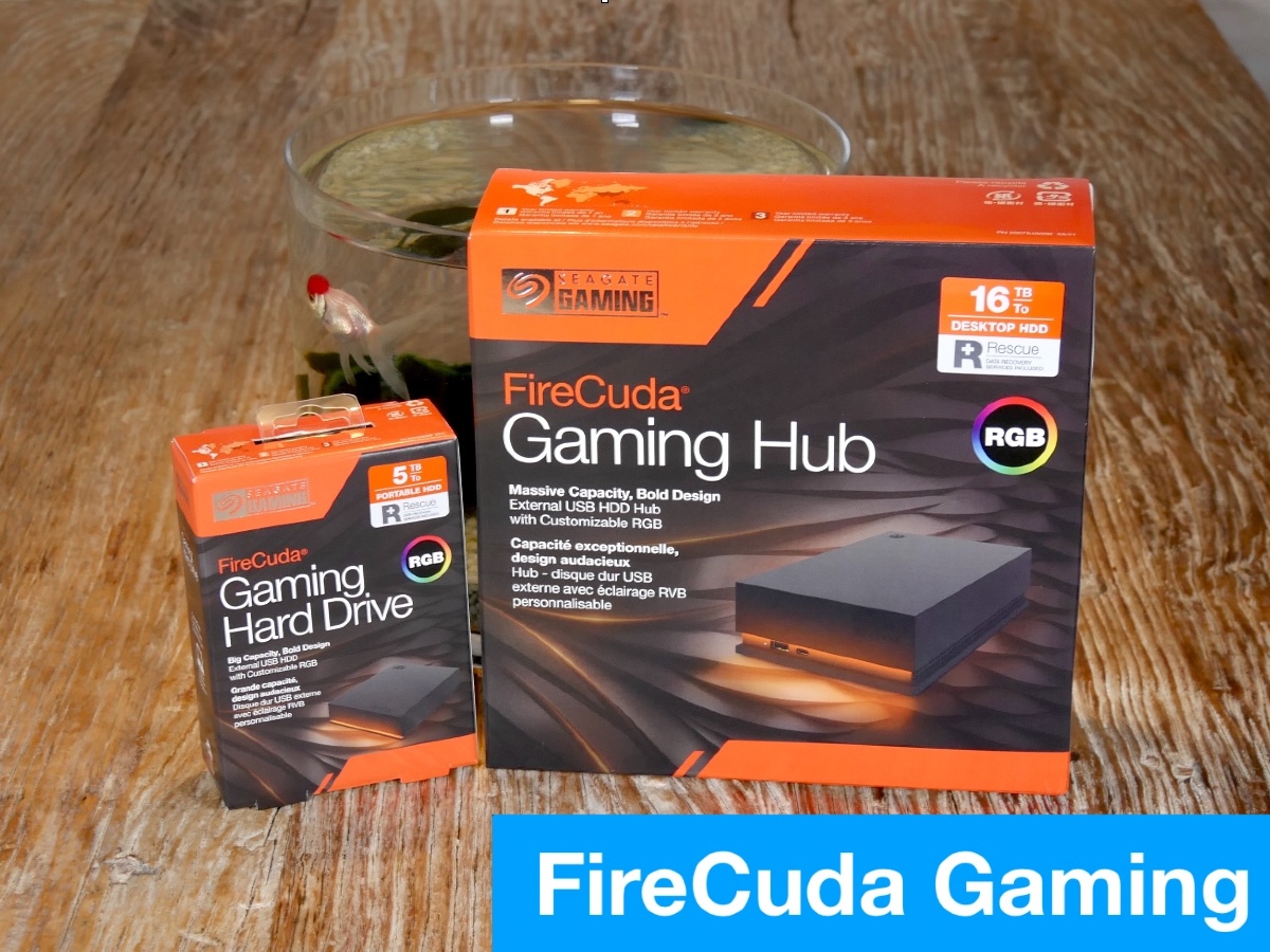 Prueba exprés del disco duro para juegos y el concentrador de juegos Seagate FireCuda
