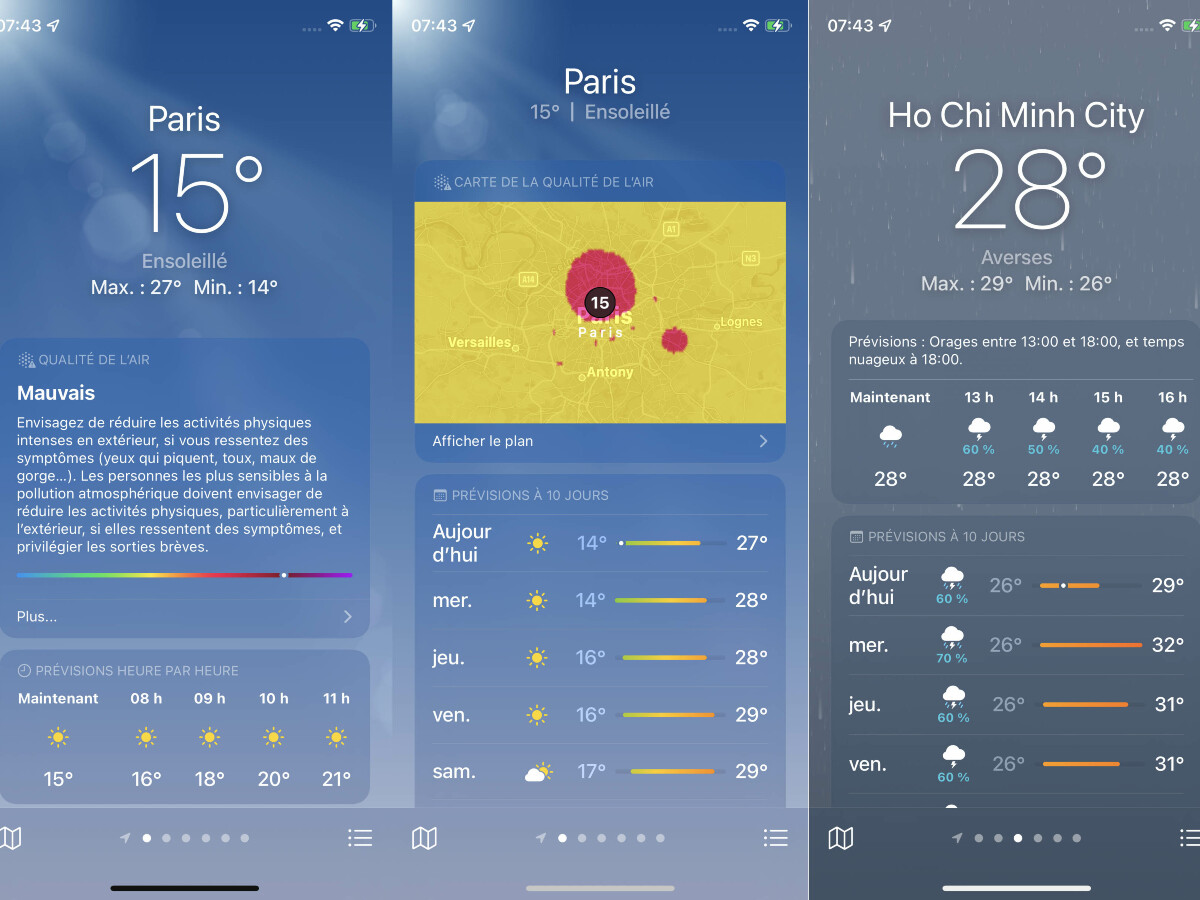 iOS 15: Weather tiene un nuevo aspecto (pero aún no hay aplicación en iPad)