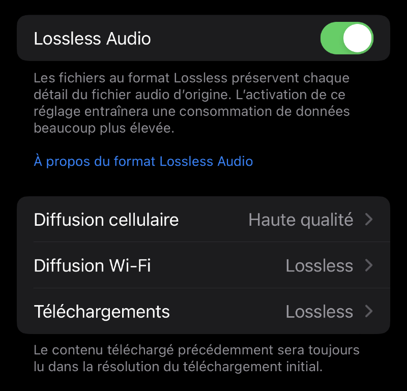 Ilustración: El audio sin pérdida y Dolby Atmos están disponibles en Apple Music