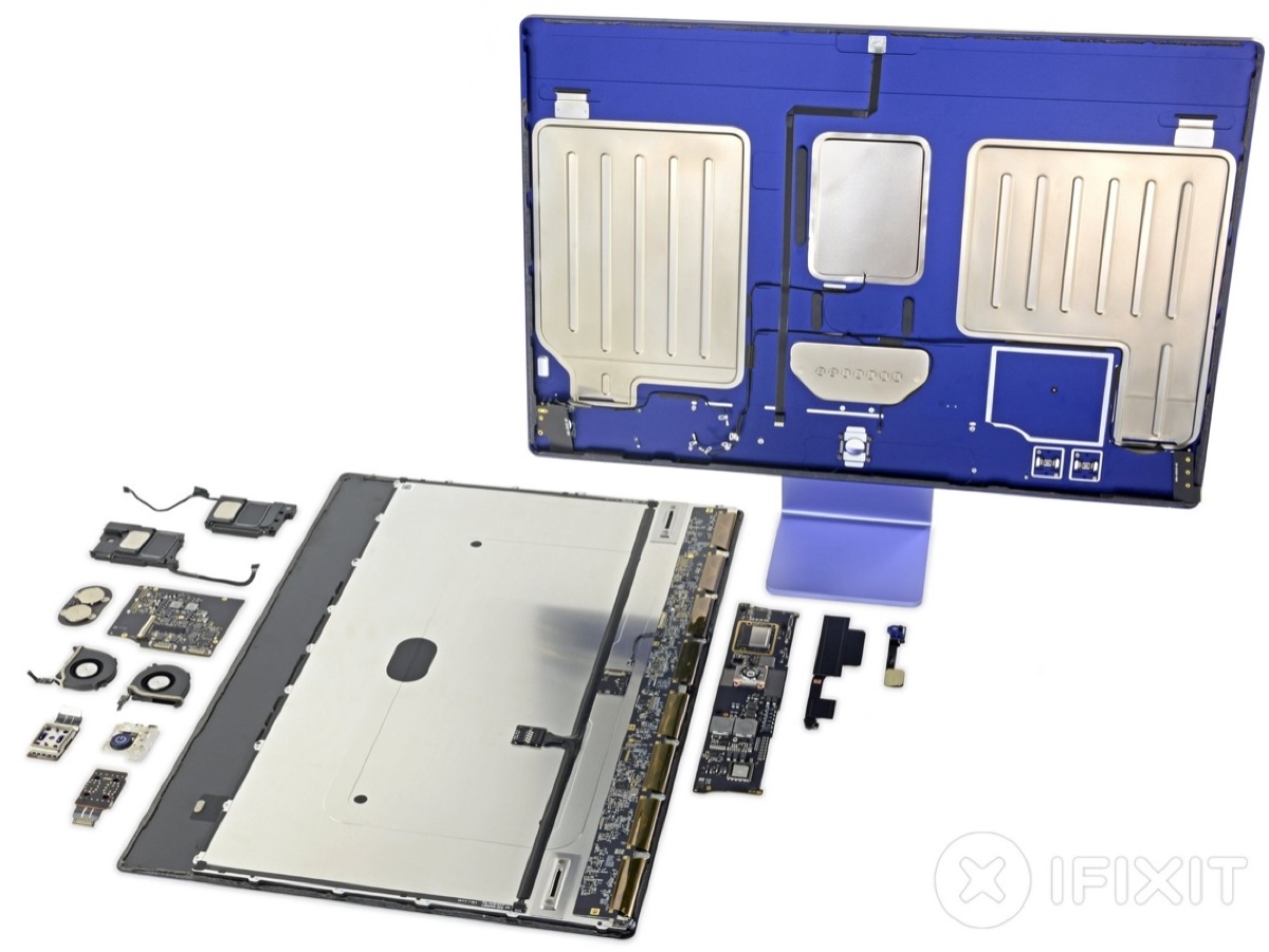 iFixit completa el desmontaje de un iMac M1 con relativa capacidad de reparación