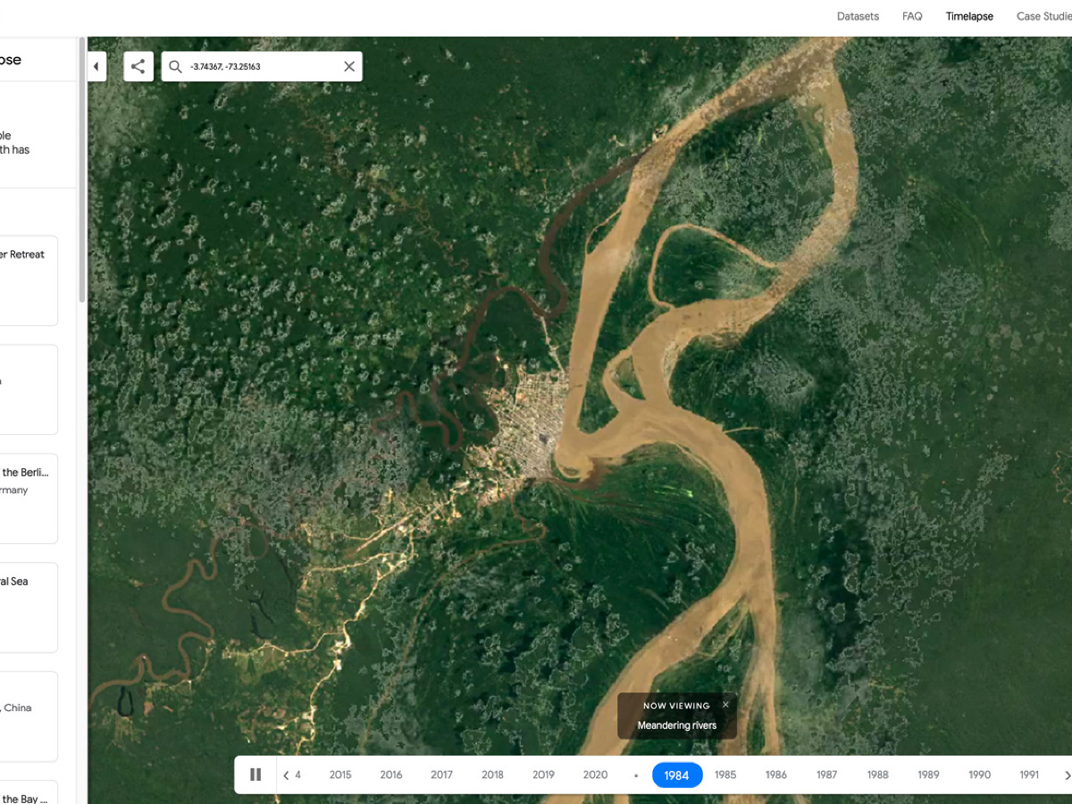 Google Earth presenta una función para viajar en el tiempo y alrededor de la Tierra