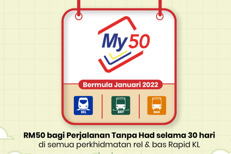 My50 Unlimited Travel Pass To Replace My30 On 1 January 2022
