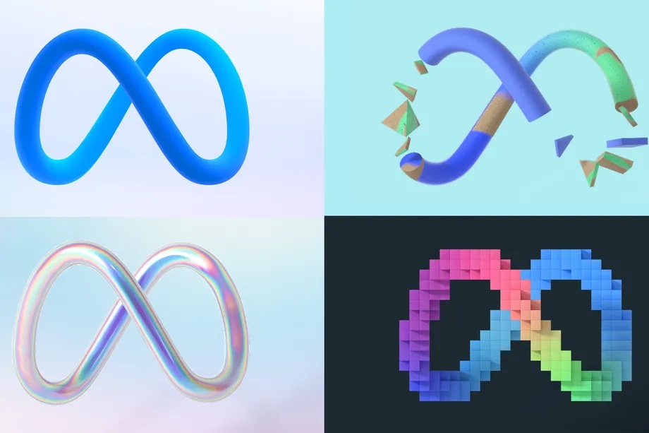Logotipos de meta facebook