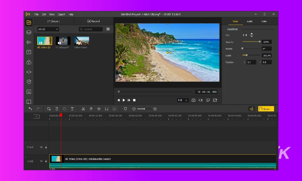 AceMovi Video Editor de TunesKit es el mejor editor de video para principiantes