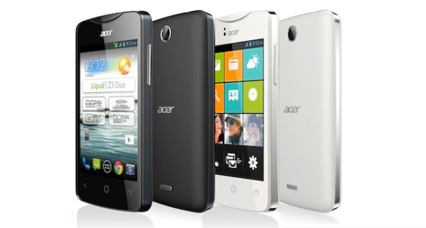 Acer anuncia Liquid Z3: un compacto de 3,5 '' con Android 4.2 a 99 €