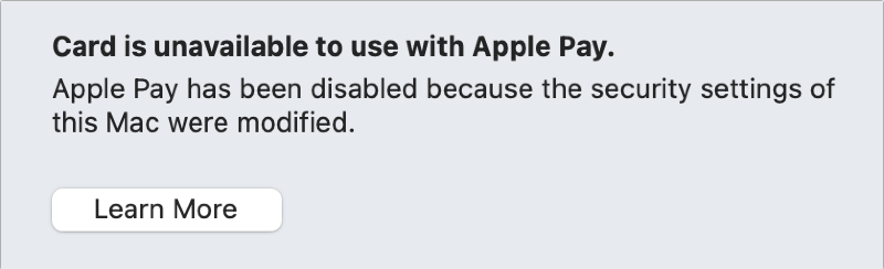Illustratie: Apple Pay via Touch ID vereist de beveiligingsmodus.  maximale macOS (en niet afsluiten van een MacBook met Touch ID)