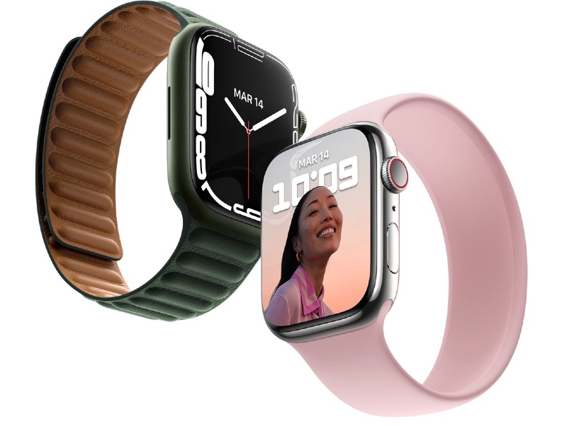 Ilustración: Apple Watch Series 7: un módulo de conexión inalámbrica oculto;  para transferencia de datos