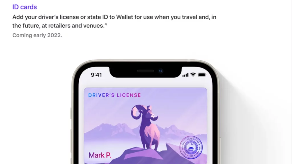 Apple ios 15 página que muestra tarjetas de identificación digitales retrasadas hasta 2022