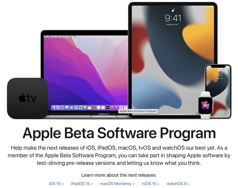 Illustratie: Apple kijkt nog steeds & agrave;  breid je bètatesterprogramma uit