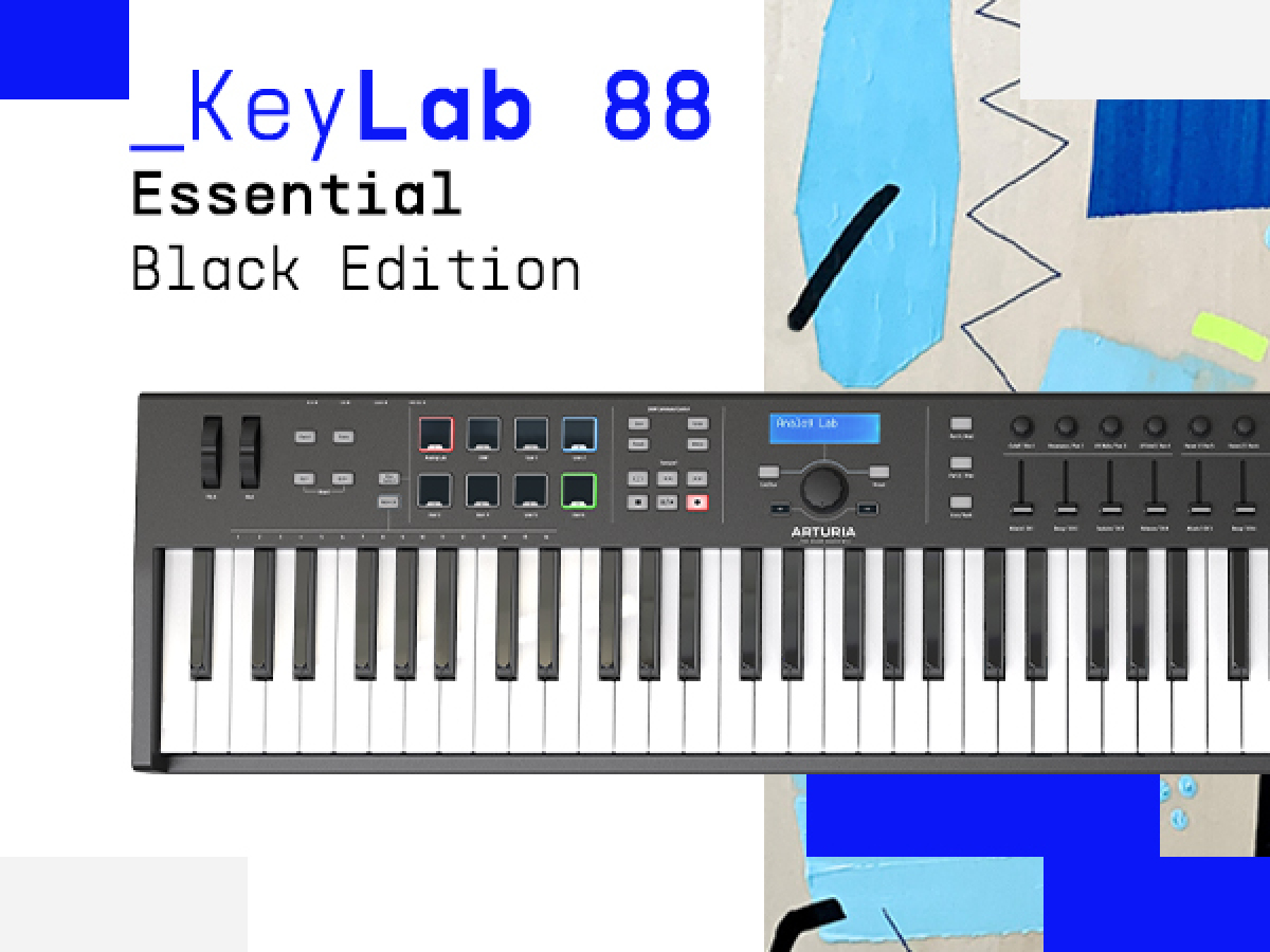 Arturia ofrece el teclado maestro KeyLab Essential 88 en Black Edition a 379 €