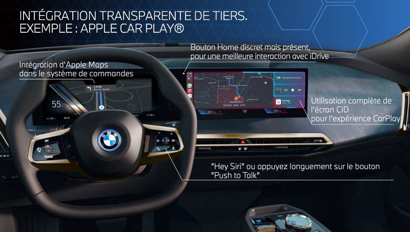 Illustratie: BMW: betere integratie van Maps en CarPlay & agrave;  komen