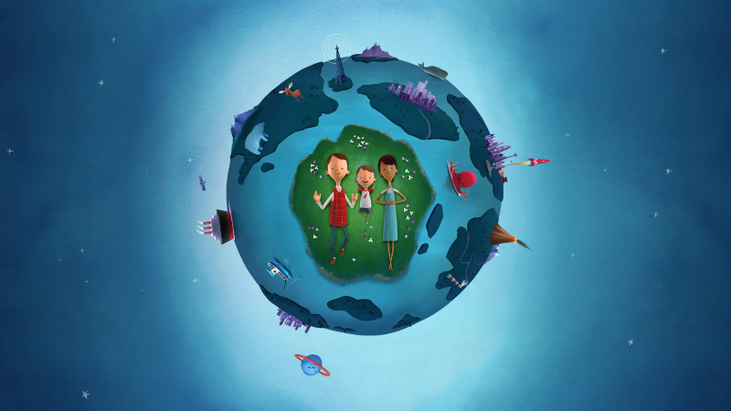 Ilustración: Día de la Tierra: hoy en Apple sesiones virtuales para adultos y niños