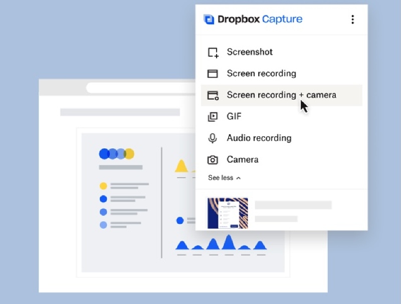 Ilustración: Dropbox ofrece una herramienta para grabar la pantalla de Mac y facilitar el trabajo