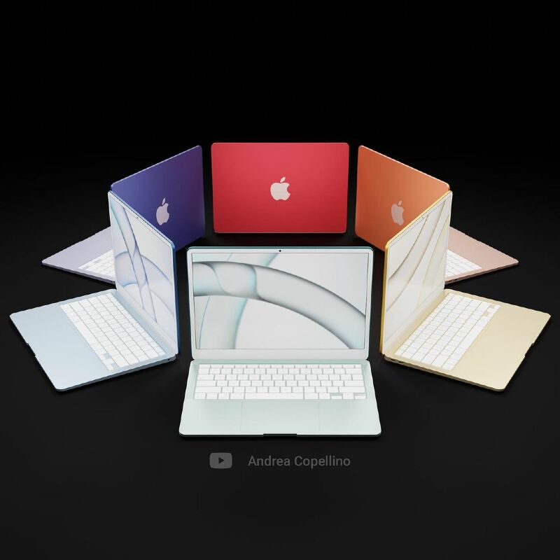 Ilustración: el MacBook Air con los colores del iMac M1 es muy popular entre los diseñadores [concept]