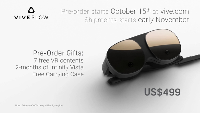 Ilustración: El casco de realidad virtual autónomo HTC Vive Flow se filtró en la red antes de su presentación oficial