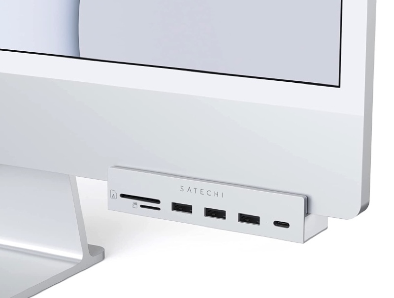 Ilustración: concentrador USB-C de Satechi pensado;  para iMac M1 está disponible & agrave;  64 & euro;  (+ gastos de envío)