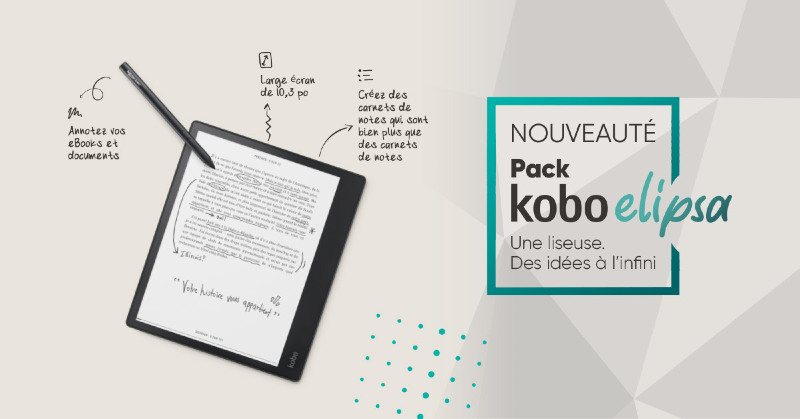 Ilustración: El e-reader / cuaderno Kobo Elipsa está disponible para pre-pedido.  Fnac