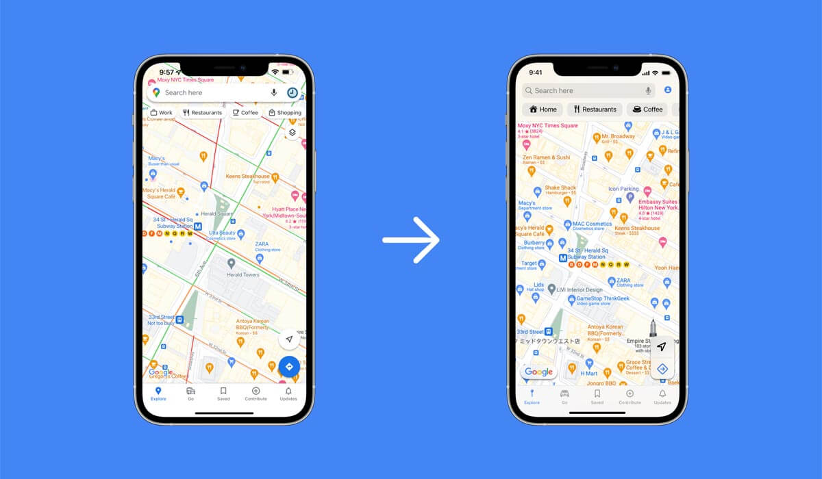 Goolge Maps para iOS 