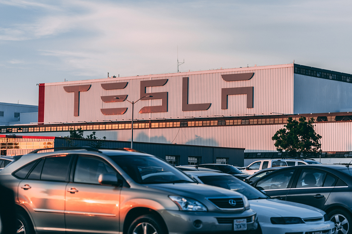 Tesla elektrische auto elon musk