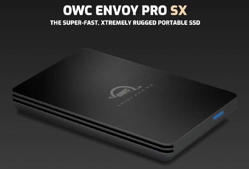 Illustratie: Envoy Pro SX - Een nieuwe Thunderbolt 3 / USB 4 robuuste externe SSD van OWC