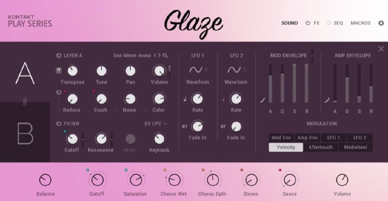 Ilustración: Glaze: un nuevo instrumento virtual de Play Series ax & oacute;  en la voz en Native Instruments