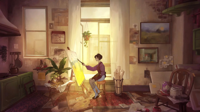 Illustratie: Inspireren & eacute;  door Studio Ghibli, & quot;  Achter het Frame & quot;  stelt voor om te gaan schilderen