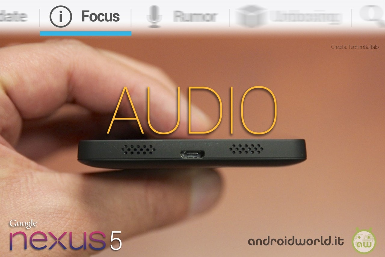 LG Nexus 5, foco en el sector del audio
