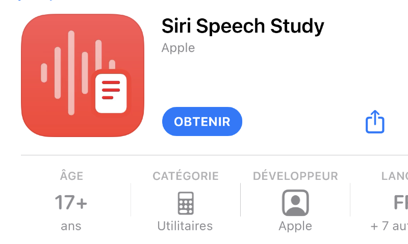 Ilustración: La aplicación Siri Voice Study se enciende discretamente.  día