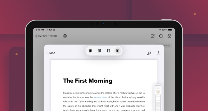 Ilustración: La aplicación de escritura Ulysses revisa su interfaz para iOS / iPadOS 15