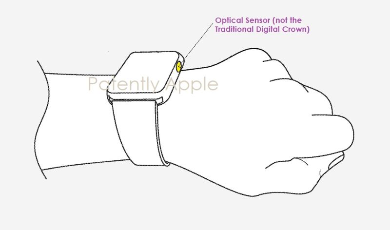 Sensor óptico de corona digital de Apple Watch