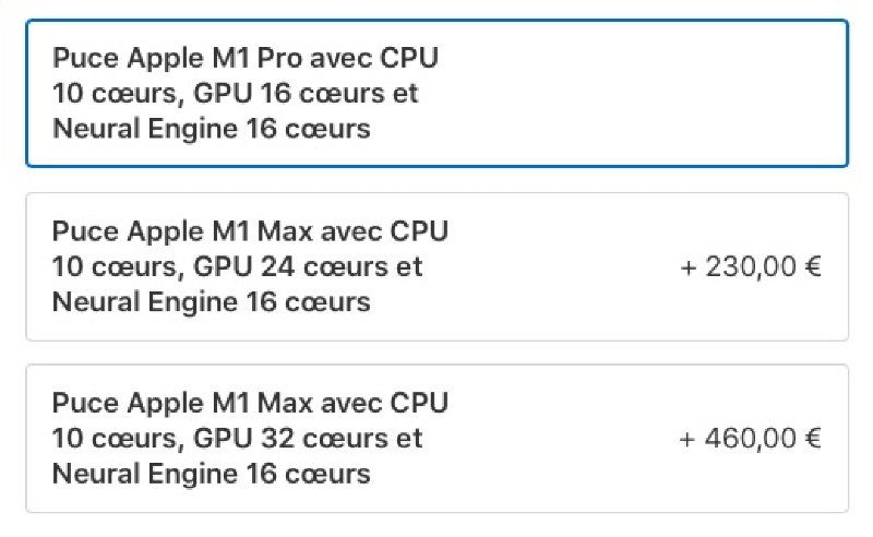 Ilustración: MacBook Pro 14/16 & quot;  : GPU con 14, 16, 24 o 32 núcleos (opcional)
