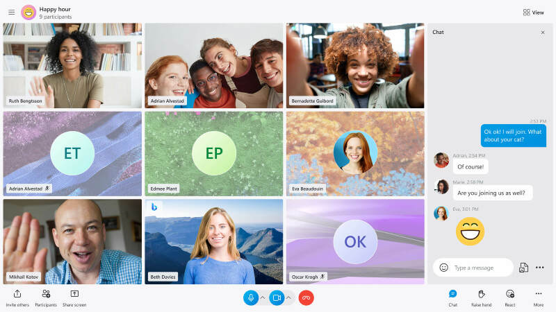 Illustratie: Microsoft moderniseert de Skype-interface en voegt functionaliteit toe