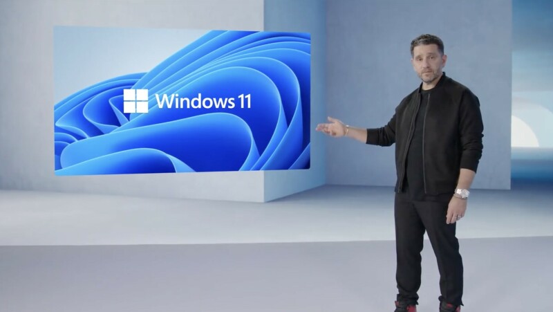 Ilustración: Microsoft presenta Windows 11: interfaz revisada, menú de inicio central, aplicaciones de Android
