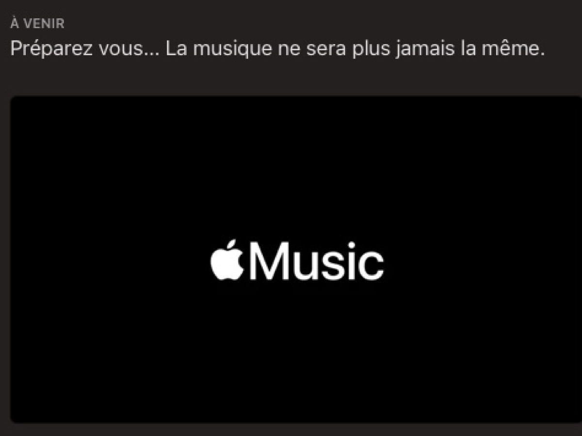 Música de Apple: "Prepárate ... la música nunca volverá a ser la misma"