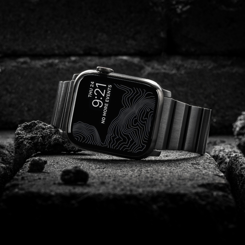Ilustración: Nomad actualiza sus brazaletes de titanio y acero para el Apple Watch