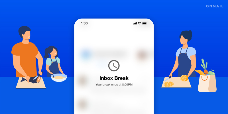 Ilustración: OnMail introduce una función para pausar la recepción de correos