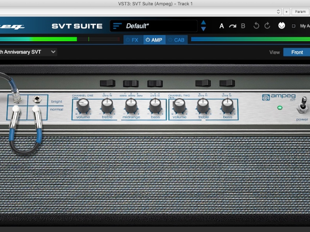 SVT Suite: Ampeg ofrece una colección de emulaciones de sus excelentes amplificadores