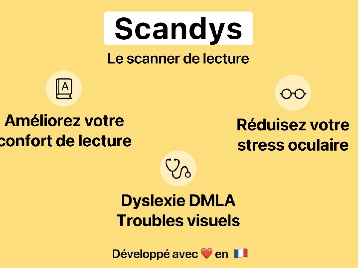 Scandys: una aplicación francesa para personas con discapacidades de lectura
