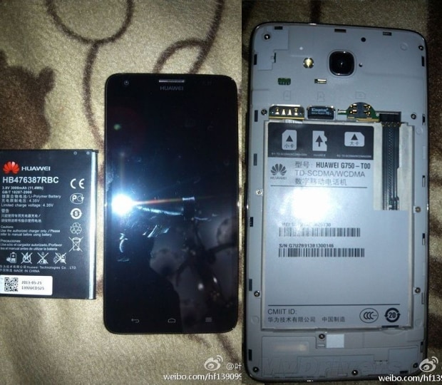 Trapelati alcuni dettagli e fotografie dell'Huawei G750 con octa-core MediaTek