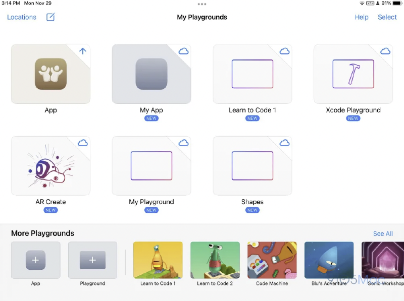 Ilustración: Swift Playgrounds 4 entra en prueba beta y permite enviar aplicaciones desde iPad