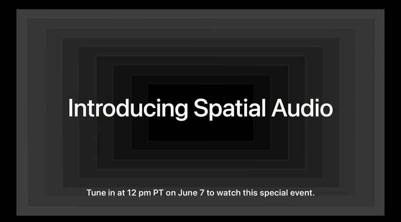 Ilustración: Un evento de audio espacial especial de Apple Music al margen de la WWDC21 el 7 de junio