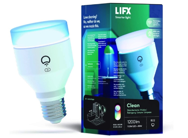 Ilustración: Una bombilla & agrave compatible con HomeKit;  79 & euro;  Difundir luz antibacteriana en Lifx