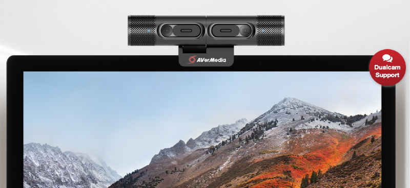 Illustratie: een nieuwe webcam met twee camera's bij AVerMedia