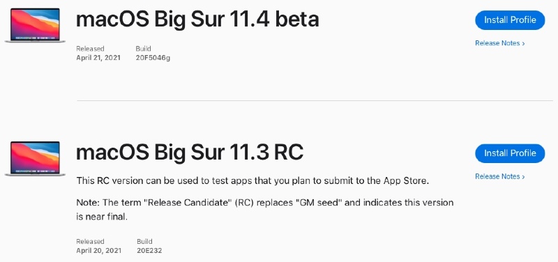 Ilustración: Una primera beta para macOS 11.4 Big Sur