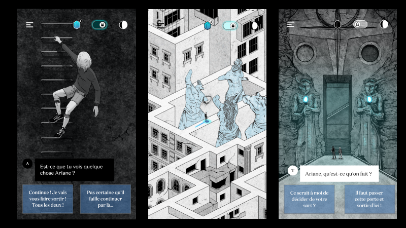 Ilustración: Unmaze: el juego narrativo & eacute; said & eacute; by Arte está disponible para preordenar en iOS (lanzado el 21 de junio)