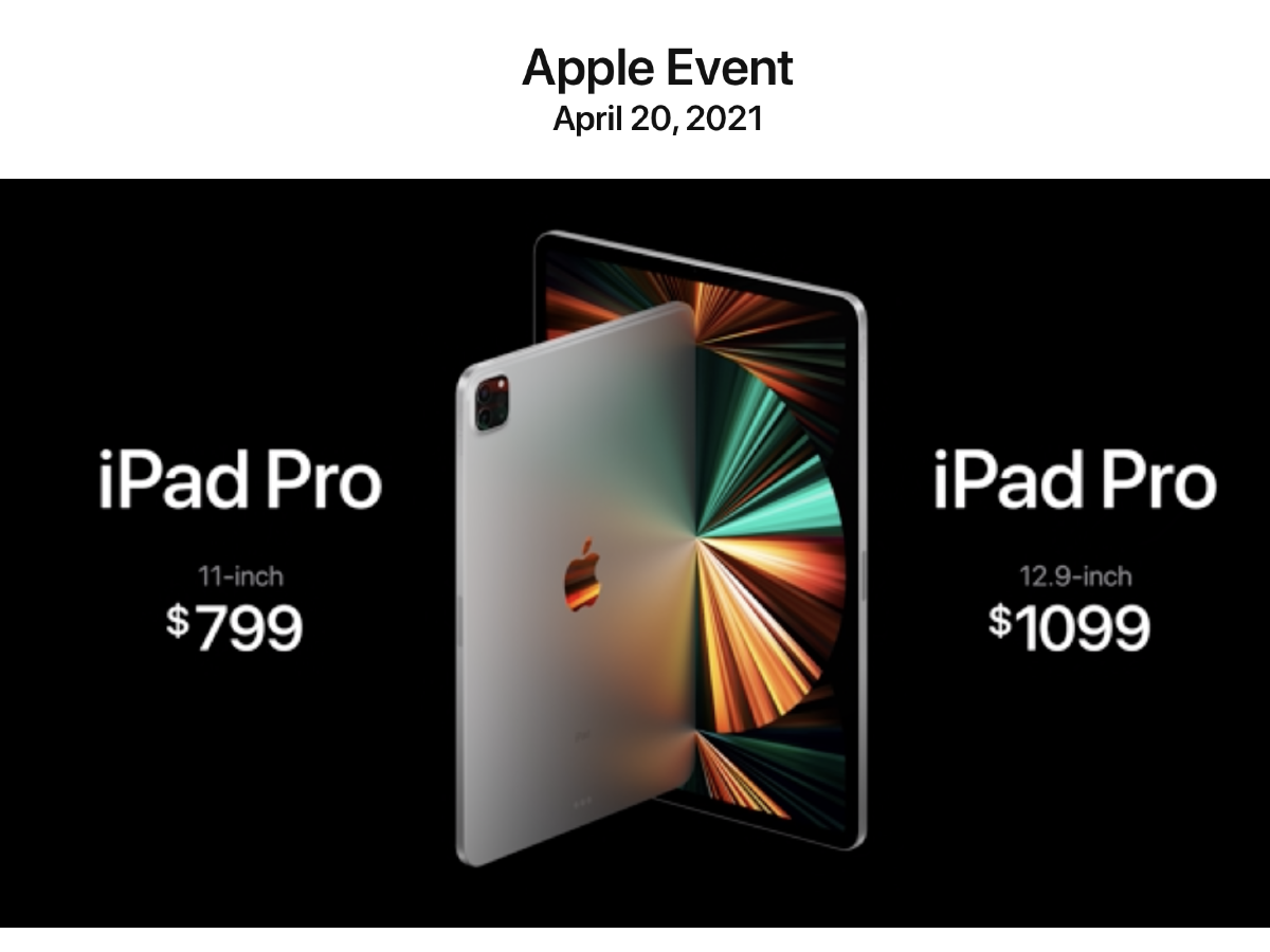 iPad Pro M1, iMac M1, Apple TV 4K enviados el 21 de mayo [mise à jour : confirmé par Apple ?]