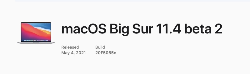 Illustratie: macOS Big Sur 11.4 beta 2 beschikbaar voor ontwikkelaars