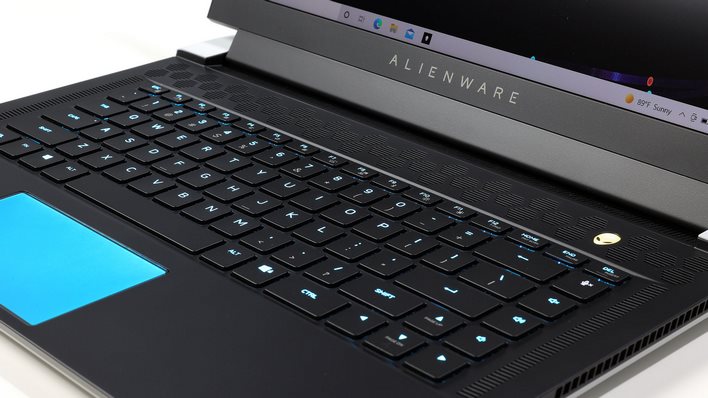 panel táctil y teclado alienware x15