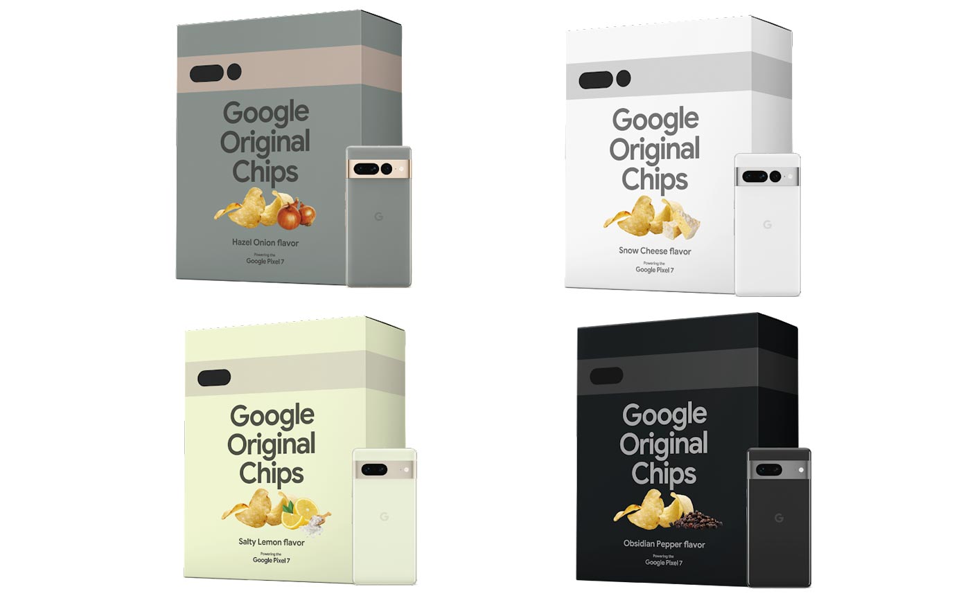 Colores promocionales de Google Original Chips Pixel 7