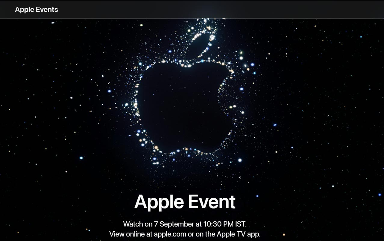 Evento Apple Septiembre 2022 Afiche oficial